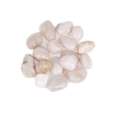 Beige decoratie/hobby stenen/kiezelstenen - 700 gram - 1 a 2 cm