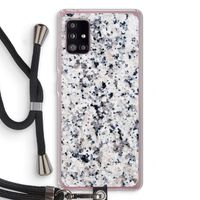Gespikkelde marmer: Samsung Galaxy A51 5G Transparant Hoesje met koord