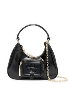 Chiara Ferragni mini sac Vicky à fini verni - Noir