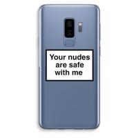 Safe with me: Samsung Galaxy S9 Plus Transparant Hoesje - thumbnail