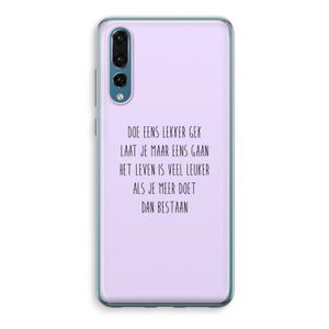 Gek: Huawei P20 Pro Transparant Hoesje