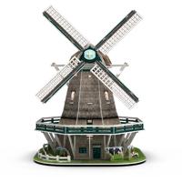 Cubic Fun 3D Puzzel Molen + Licht 64 Stukjes