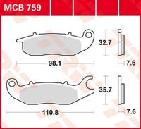 TRW Remblokken, en remschoenen voor de moto, MCB759 Allround organisch