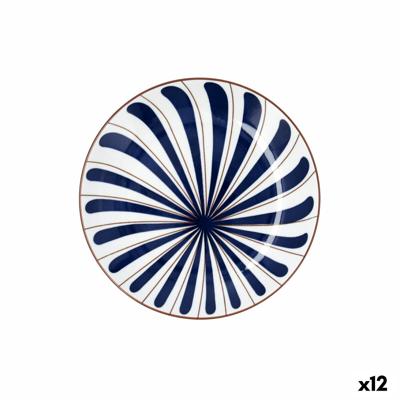 Dessertbord Bidasoa Oceanika Blauw Keramisch Ø 19 cm (12 Stuks)