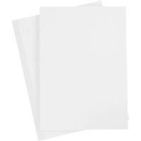 Hobby en knutselen karton vellen - 1x - wit - A4 - 21 x 30 cm - 180 grams Hobby en knutselen karton vellen - 1x - wit - A4 - 21 x 30 cm - 180 grams