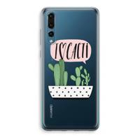 I love cacti: Huawei P20 Pro Transparant Hoesje - thumbnail