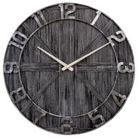 NeXtime NE-3276ZW Wandklok York 50 cm Zwart/Hout/Metaal