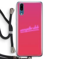 Vice Glow: Huawei P20 Transparant Hoesje met koord