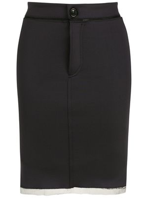 Amir Slama jupe crayon froncée - Noir