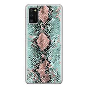 Samsung Galaxy A41 siliconen hoesje - Snake pastel