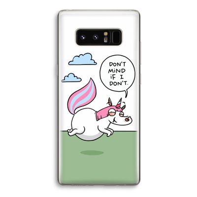Unicorn: Samsung Galaxy Note 8 Transparant Hoesje