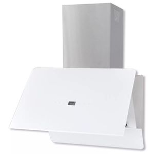 VidaXL Afzuigkap 600 mm gehard glas wit
