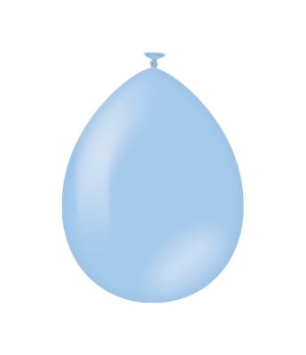 Ballonnen baby blauw 50 stuks