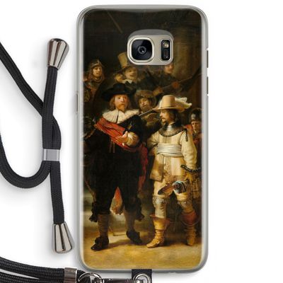 De Nachtwacht: Samsung Galaxy S7 Edge Transparant Hoesje met koord