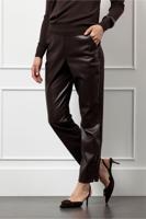 Studio Anneloes Anne Faux Leather Trousers Broek 8700 Espresso