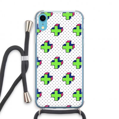 8-bit N°10: iPhone XR Transparant Hoesje met koord