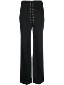 Weinsanto pantalon à taille haute nouée - Noir