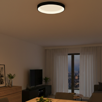 Lyora PlafondlampAlbi zwart Ø 61cm - 8105611