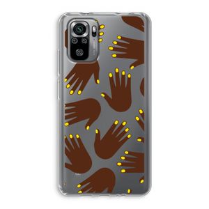 Hands dark: Xiaomi Redmi Note 10S Transparant Hoesje