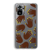 Hands dark: Xiaomi Redmi Note 10S Transparant Hoesje