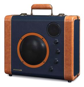 Crosley Soundbomb Portable Speaker System Blauw - Vintage Suitcase LAATSTE STUKS