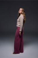 Lexie bonded trousers - vintage berry - 13351