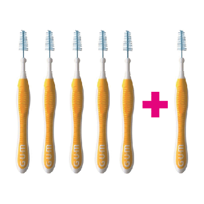 GUM Trav-Ler 1.3 mm geel - 5+1 Gratis