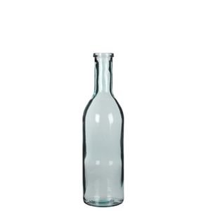 Glazen fles / vaas transparant 50 x 15 cm