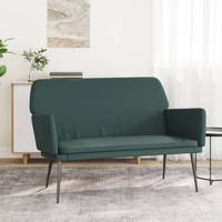 Bankje 108x79x79 cm fluweel donkergroen Bankje 108x79x79 cm fluweel donkergroen