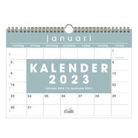 Maandkalender D1 2023 - Spiraalgebonden (8719231262232) - thumbnail
