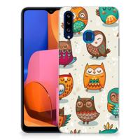 Samsung Galaxy A20s | TPU Hoesje | Vrolijke Uilen