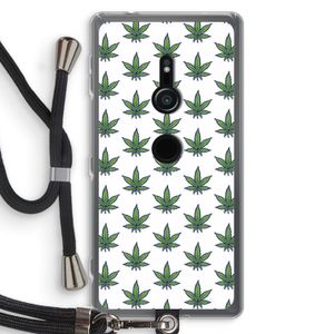 Weed: Sony Xperia XZ2 Transparant Hoesje met koord