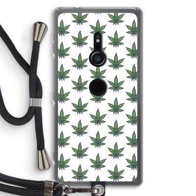 Weed: Sony Xperia XZ2 Transparant Hoesje met koord