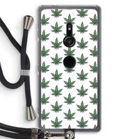 Weed: Sony Xperia XZ2 Transparant Hoesje met koord