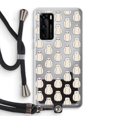 Uilen: Huawei P40 Transparant Hoesje met koord