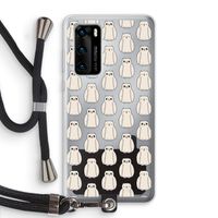 Uilen: Huawei P40 Transparant Hoesje met koord