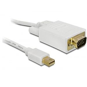 DeLOCK mini Displayport > VGA 15 pin male 1m VGA (D-Sub) Wit