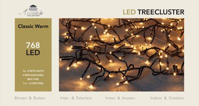 1,6-1,9m treecluster 10m/768led classic warm Anna's collection - Annas collection