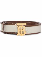 Burberry ceinture à boucle logo - Blanc - thumbnail