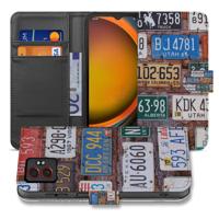 Samsung Galaxy Xcover 7 Pro | Book Case | & Portemonnee Hoesje met Kentekenplaten Collage Design