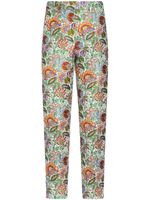 ETRO pantalon de tailleur à fleurs en jacquard - Blanc - thumbnail