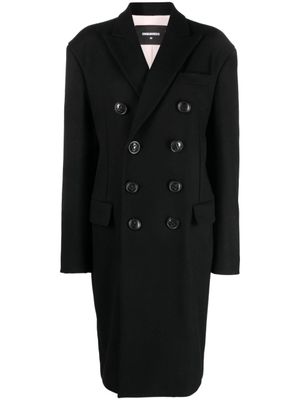 DSQUARED2 manteau à boutonnière croisée - Noir