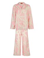 Missoni Home pyjama à imprimé graphique - Rose - thumbnail