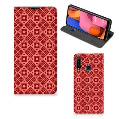 Samsung Galaxy A20s | Hoesje met Magneet | Batik Rood