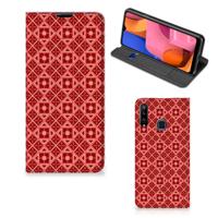Samsung Galaxy A20s | Hoesje met Magneet | Batik Rood