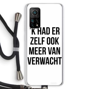 Meer verwacht: Xiaomi Mi 10T 5G Transparant Hoesje met koord