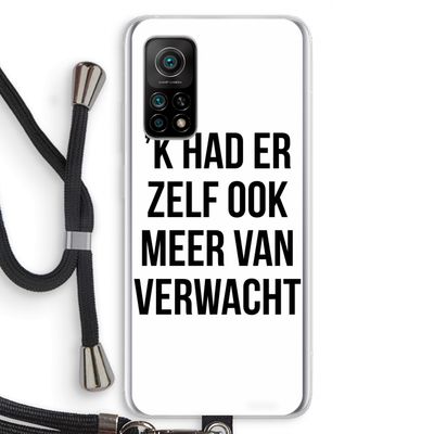 Meer verwacht: Xiaomi Mi 10T 5G Transparant Hoesje met koord
