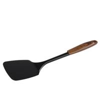 Alpina Keukengerei bakspatel/bakspaan - zwart - kunststof - 32 cm - bakken en omkeren
