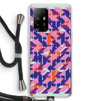 Skew Blush 3: Oppo A94 5G Transparant Hoesje met koord Skew Blush 3: Oppo A94 5G Transparant Hoesje met koord