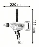 Bosch Blauw GBM 1600 RE Professional Boormachine | 850w - 06011B0000 - thumbnail